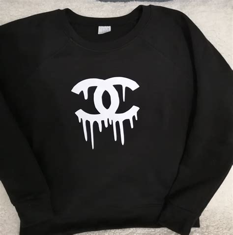 chanel comic sweater|authentic chanel logo sweater.